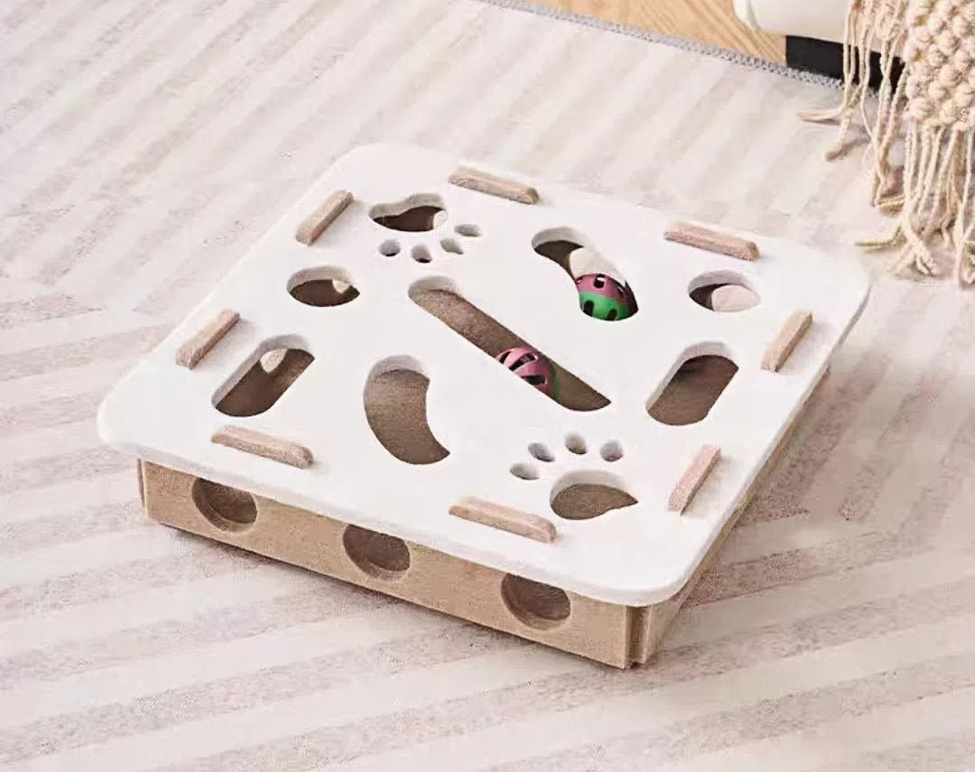 Satori Pounce Lab — Felt Maze Box Cat Toy