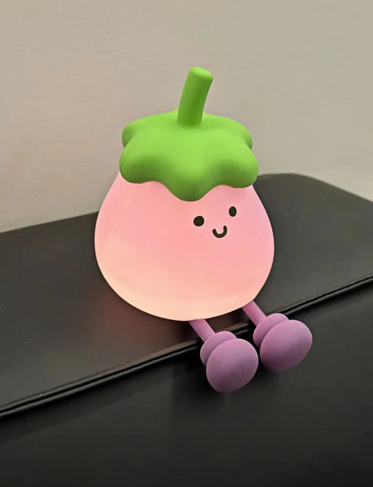 Satori Glow Eggplant — Tap Night Light & Phone Stand