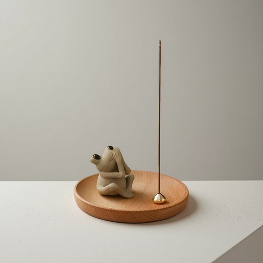 Namaste Frog Incense Holder Set